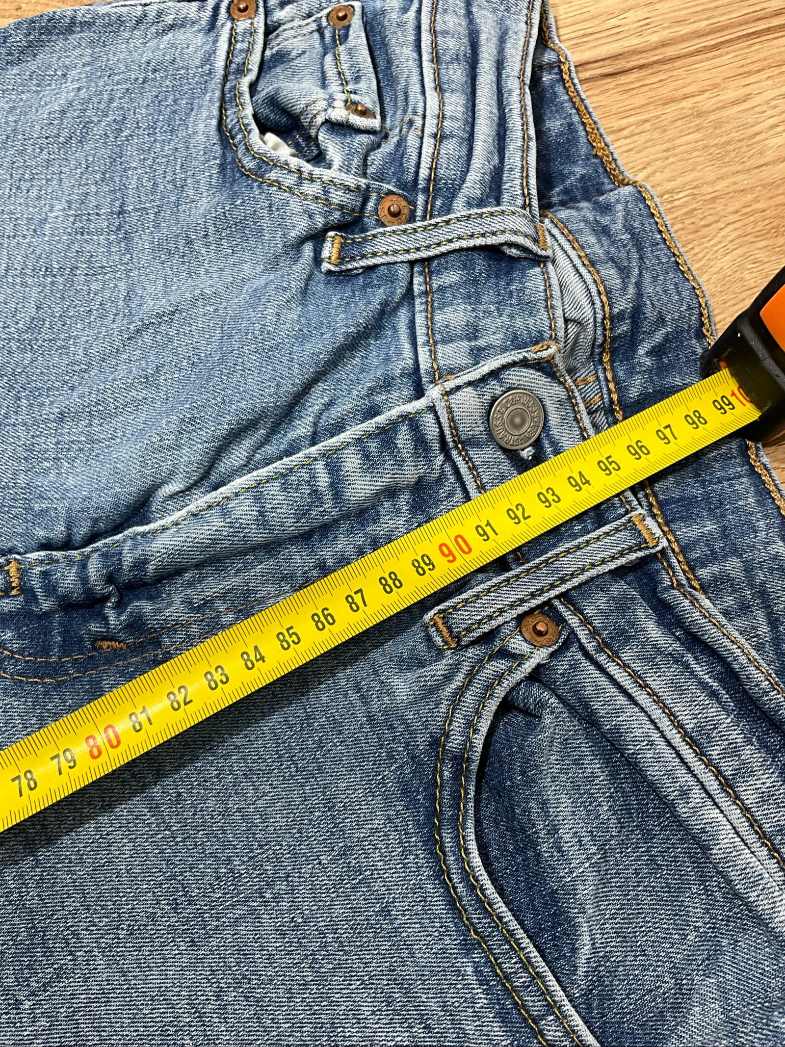 Levi's 513 Slim Straight W29 L30 Denim Vintage 99% Cotton Blue lvh 250 – photo 15
